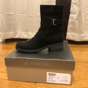 LIKE NEW LA CANADIENNE WATERPROOF-SUEDE BOOTS